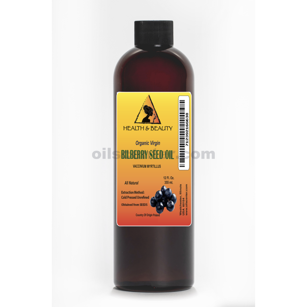 BILBERRY / BLUEBERRY Seed OIL Unrefined Organic Virgin Cold Pressed